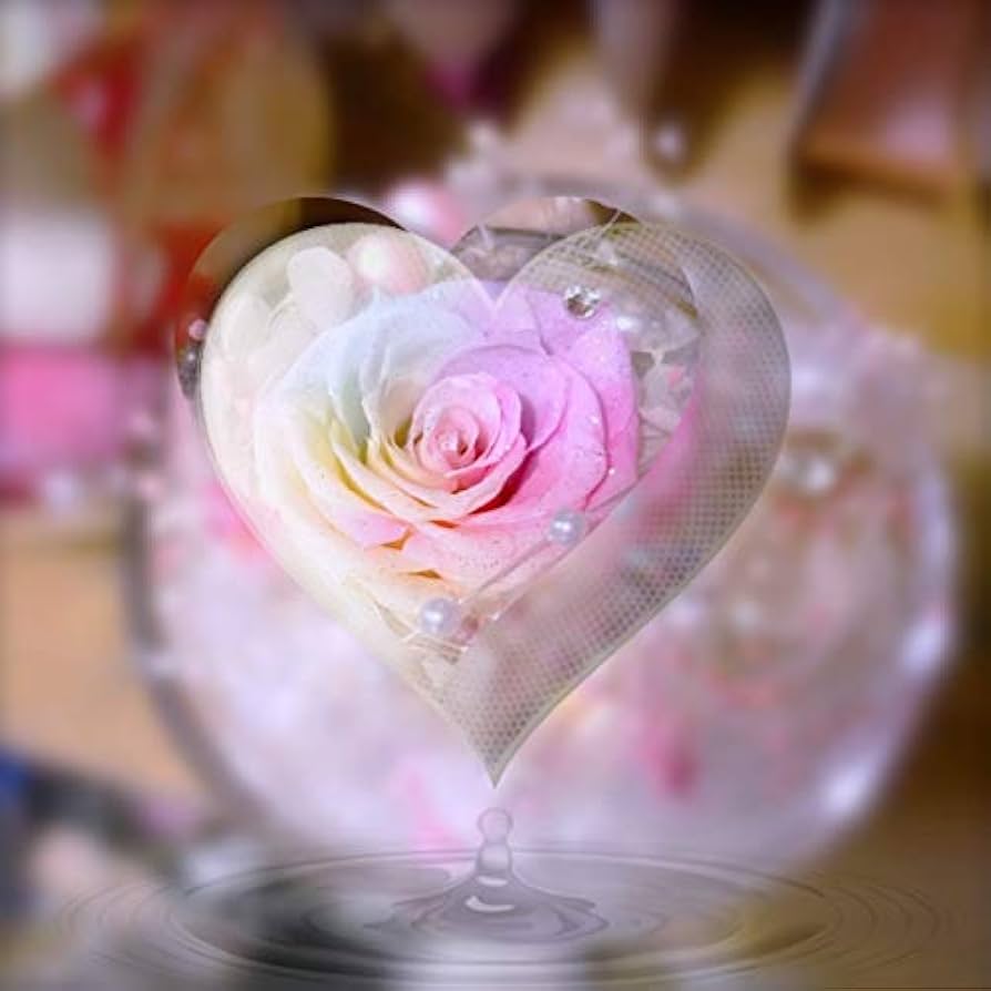 【高級プリザーブドフラワー】 パステルレインボーローズ ラウンドガラスドーム Amazon｜【 高級レインボーローズ専門店 】パステルレインボーローズ